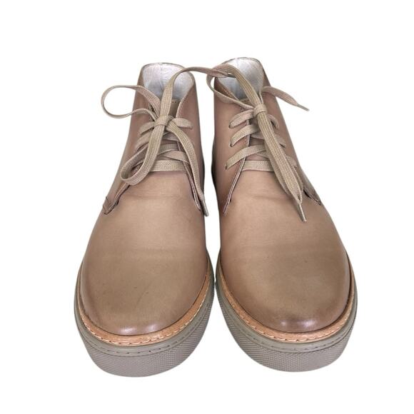 Kenneth Cole Silver Technology Men's Leather Lace Up Ankle Boots Tan Size 7.5 - Picture 1 of 7